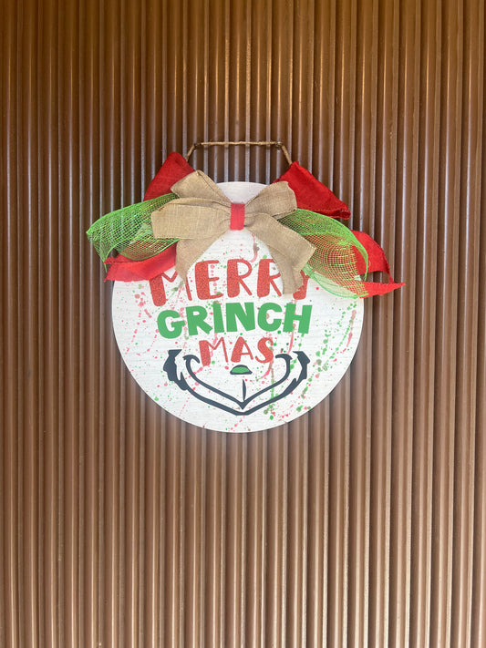 Grinchmas 10" Door Sign